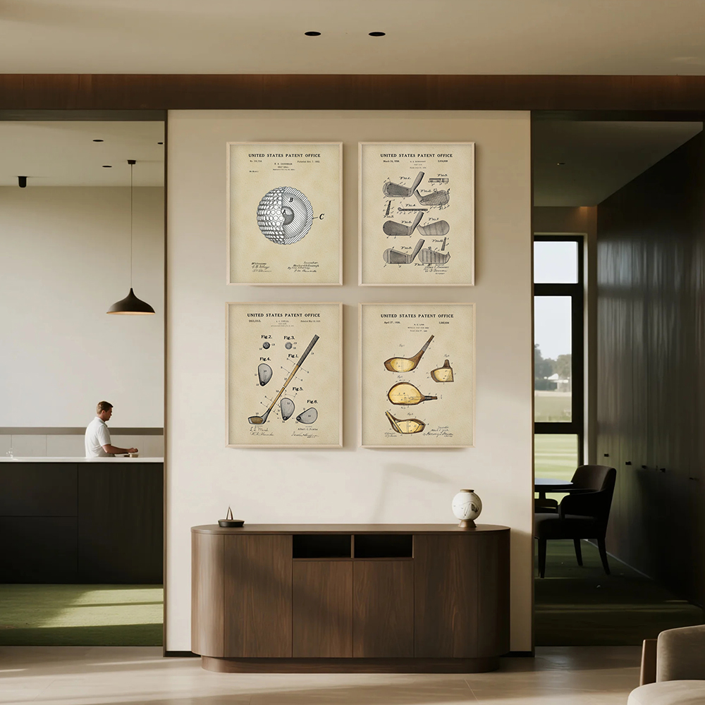 Vintage Golf Patent Art Prints - Golf Equipment Industry のレビューと価格