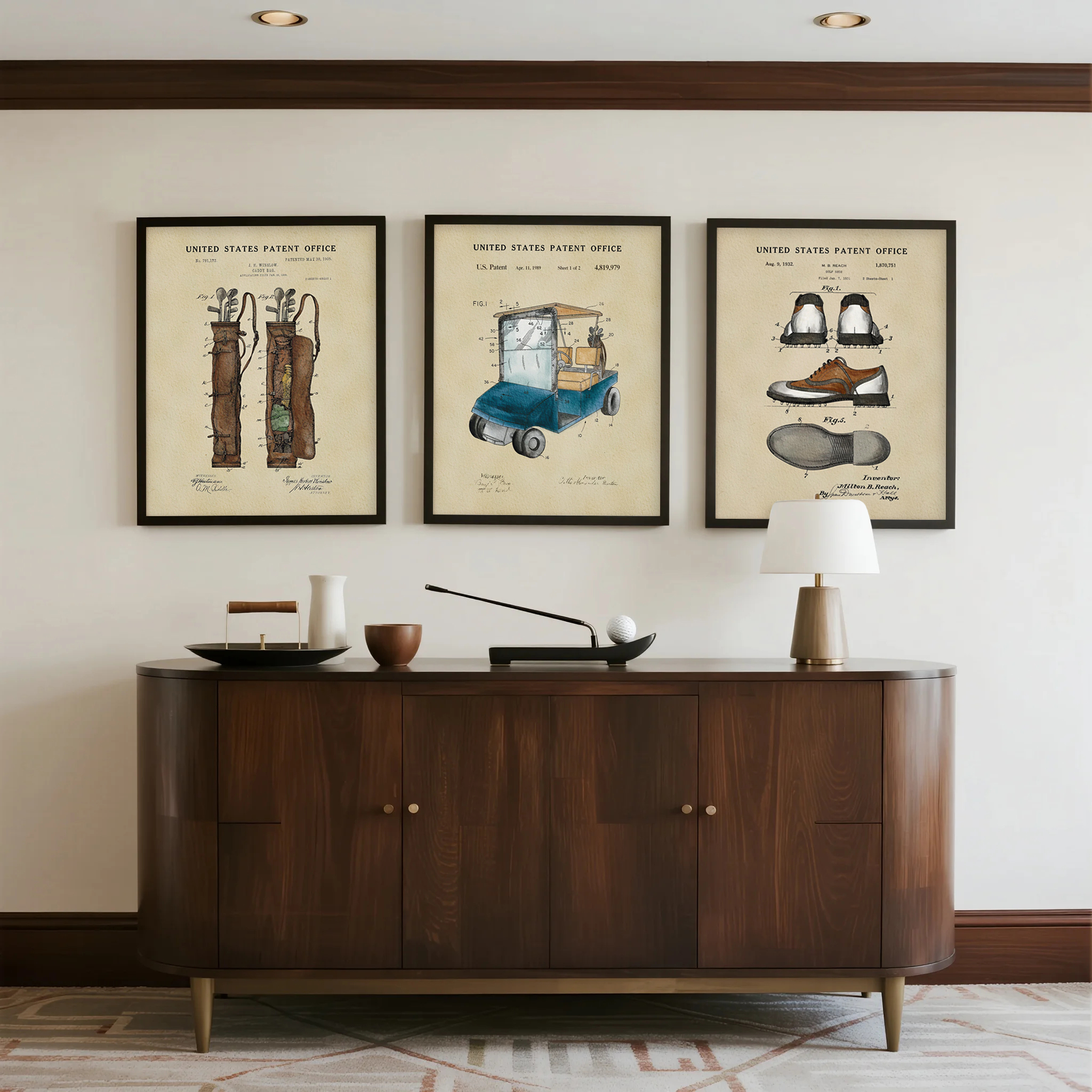 Vintage Golf Patent Art Prints - Golf Equipment Industry のレビューと価格