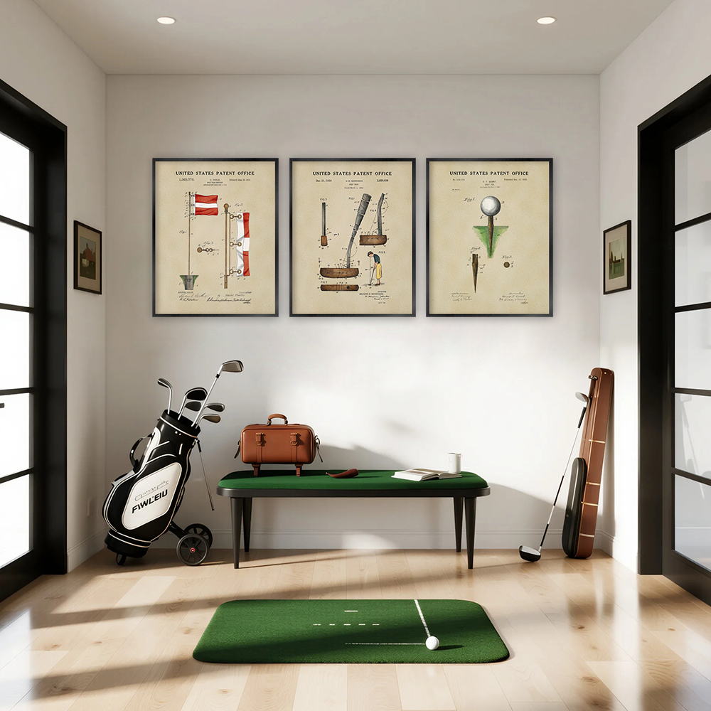 Vintage Golf Patent Art Prints - Golf Equipment Industry のレビューと価格