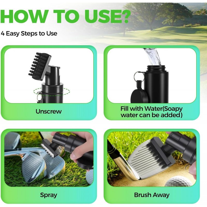 Golf Club Brush Cleaner with R - Golf Equipment Cheap のレビューと価格