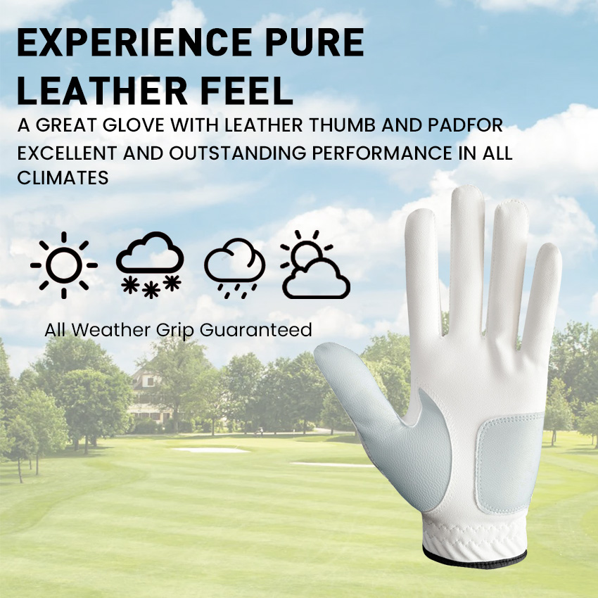 5 Pcs Golf Gloves Men Leather  - Golf Equipment Cheap のレビューと価格